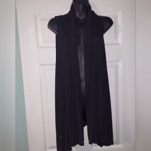 Womens black sleeveless cardigan